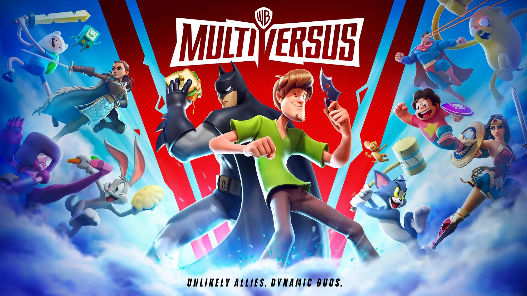 Multiversus Official art. Available on PC, PlayStation 5, Xbox Series S and Xbox Series X